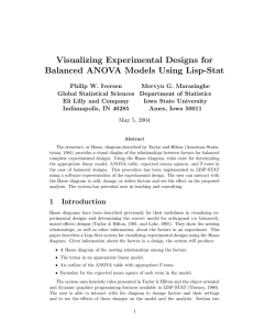 Visualizing Experimental Designs for Balanced ANOVA Models Using Lisp-Stat