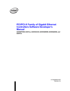 PCI/PCI-X Family of Gigabit Ethernet Controllers Software Developer’s Manual