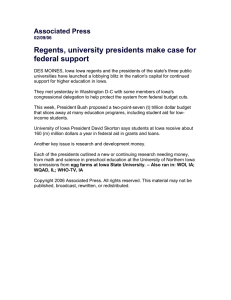 Regents, university presidents make case for federal support  Associated Press
