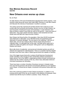 New Orleans even worse up close Des Moines Business Record