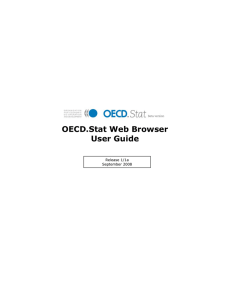 OECD.Stat Web Browser User Guide  Release 1/1a