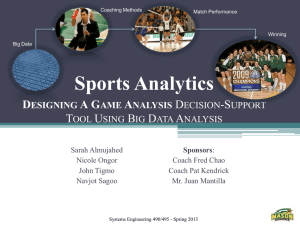 Sports Analytics  D A