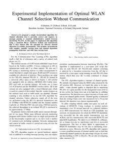 Experimental Implementation of Optimal WLAN Channel Selection Without Communication