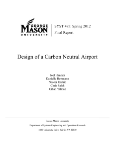 Design of a Carbon Neutral Airport SYST 495: Spring 2012 Final Report