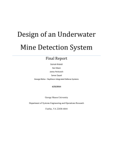 Design of an Underwater Mine Detection System Final Report