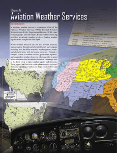Aviation Weather Services Chapter 12 Introduction
