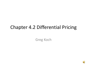 Chapter 4.2 Differential Pricing Greg Koch