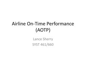 Airline On-Time Performance (AOTP) Lance Sherry SYST 461/660