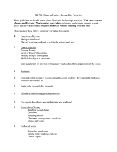 ED 310 Direct and Indirect Lesson Plan Guideline  all