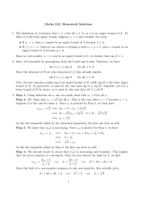 Maths 212: Homework Solutions A x cannot be an