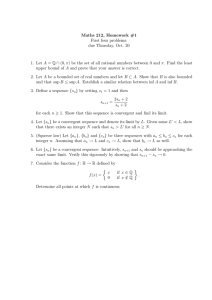 Maths 212, Homework #1 First four problems: due Thursday, Oct. 20 A