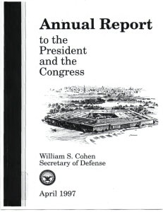 Annual Report to the President