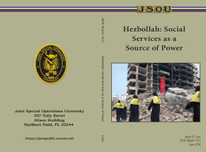 Hezbollah: Social Services as a Source of Power James B. Love