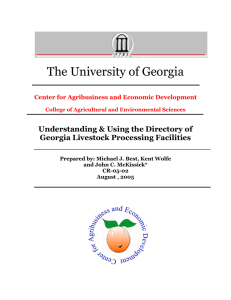 The University of Georgia Understanding &amp; Using the Directory of
