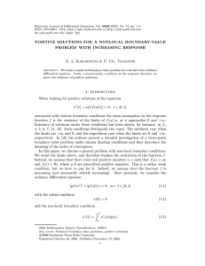 2000(2000), No. 73, pp. 1–8. Electronic Journal of Differential Equations, Vol.