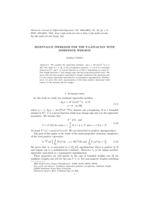 Electronic Journal of Differential Equations, Vol. 2001(2001), No. 33, pp.... ISSN: 1072-6691. URL:  or