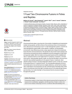 Y Fuse? Sex Chromosome Fusions in Fishes and Reptiles