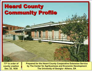 Heard County Community Profile