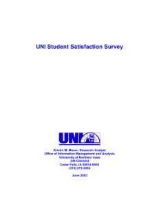 UNI Student Satisfaction Survey