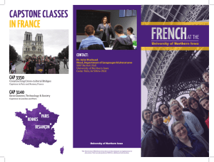 CAPSTONE CLASSES  IN FRANCE CAP 3350
