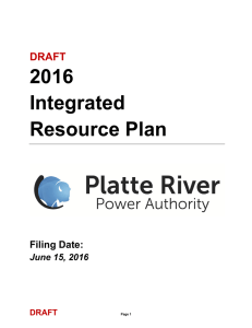 2016 Integrated Resource Plan