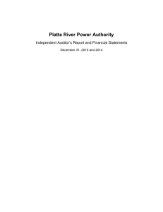 Platte River Power Authority Independent Auditor’s Report and Financial Statements