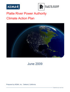 Platte River Power Authority Climate Action Plan June 2009
