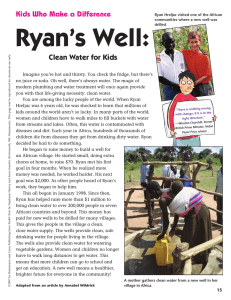 Ryan’s Well: Clean Water for Kids Kids Who Make a Difference