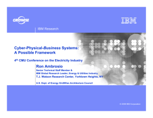 Business A Possible Framework Ron Ambrosio IBM Research