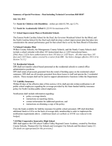 Summary of Special Provisions – Final including Technical Corrections Bill... July 3rd, 2012 7.1  Funds for Children with Disabilities