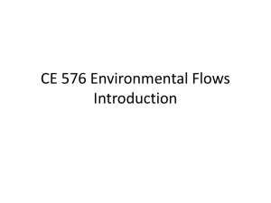CE 576 Environmental Flows Introduction