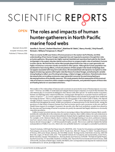 The roles and impacts of human hunter-gatherers in North Pacific