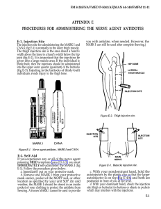 APPENDIX E PROCEDURES FOR ADMINISTERING THE NERVE AGENT ANTIDOTES