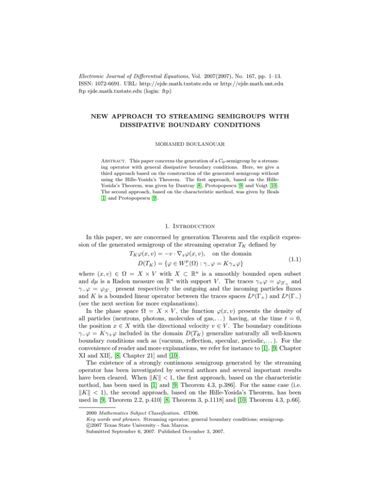 Electronic Journal of Differential Equations, Vol. 2007(2007), No. 167, pp.... ISSN: 1072-6691. URL:  or