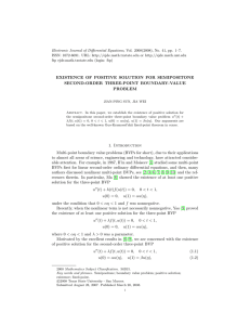 Electronic Journal of Differential Equations, Vol. 2008(2008), No. 41, pp.... ISSN: 1072-6691. URL:  or