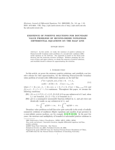 Electronic Journal of Differential Equations, Vol. 2009(2009), No. 141, pp.... ISSN: 1072-6691. URL:  or