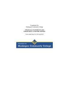 Foundation for Muskegon Community College  FINANCIAL STATEMENTS AND