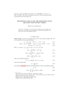 Electronic Journal of Differential Equations, Vol. 2006(2006), No. 82, pp.... ISSN: 1072-6691. URL:  or