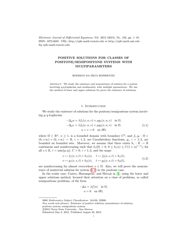 Electronic Journal of Differential Equations, Vol. 2013 (2013), No. 192,... ISSN: 1072-6691. URL:  or