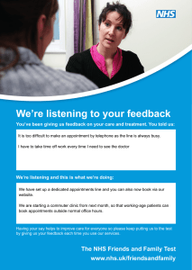 We’re listening to your feedback