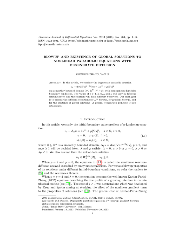Electronic Journal of Differential Equations, Vol. 2013 (2013), No. 264,... ISSN: 1072-6691. URL:  or