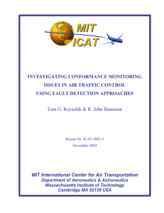 MIT ICAT INVESTIGATING CONFORMANCE MONITORING ISSUES IN AIR TRAFFIC CONTROL