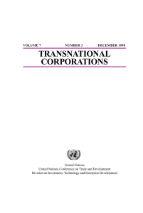 TRANSNATIONAL CORPORATIONS