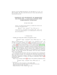 Electronic Journal of Differential Equations, Vol. 2014 (2014), No. 111,... ISSN: 1072-6691. URL:  or