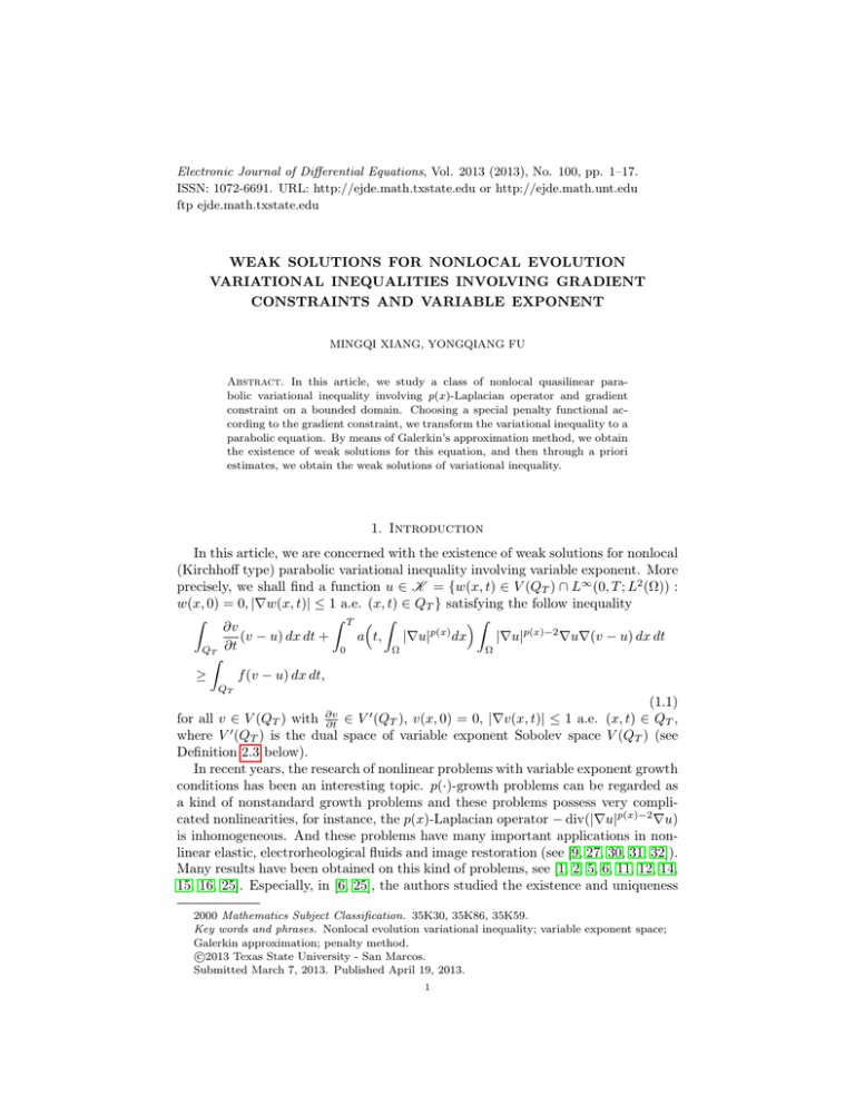 Electronic Journal of Differential Equations, Vol. 2013 (2013), No. 100,... ISSN: 1072-6691. URL:  or