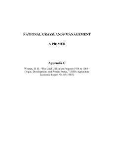 NATIONAL GRASSLANDS MANAGEMENT A PRIMER  Appendix C