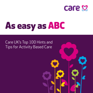 As easy as ABC Care UK’s Top 100 Hints and