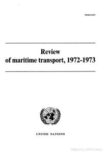Review of maritime transport, 1972-1973 TD/B/C.4/H7