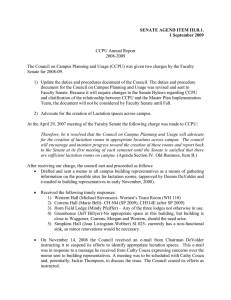 SENATE AGEND ITEM III.B.1. 1 September 2009  CCPU Annual Report