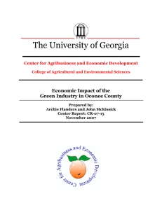 The University of Georgia  Economic Impact of the